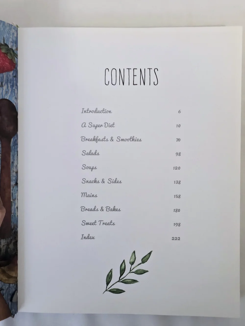 Superfoods Recipes & Preparation Saskia Fraser Cookbook Hardcover Clean